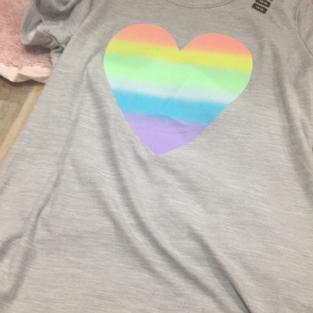 A Shirt With a colorful heart